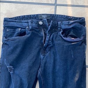Blackish Blue Skinny Forever 21 Jeans